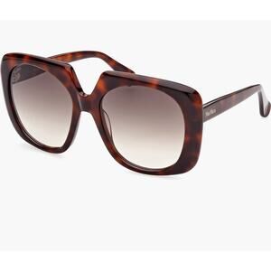 New Nordstrom Max Mara 56mm Logo12 MM0047 Gradient Dark Tortouise Brown